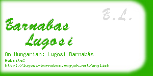 barnabas lugosi business card
